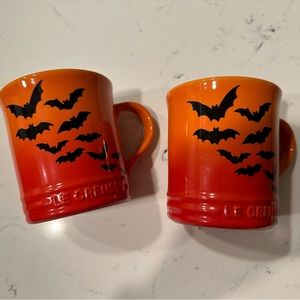 Limited Edition Le Creuset Bats Coffee Mugs Set of 2
